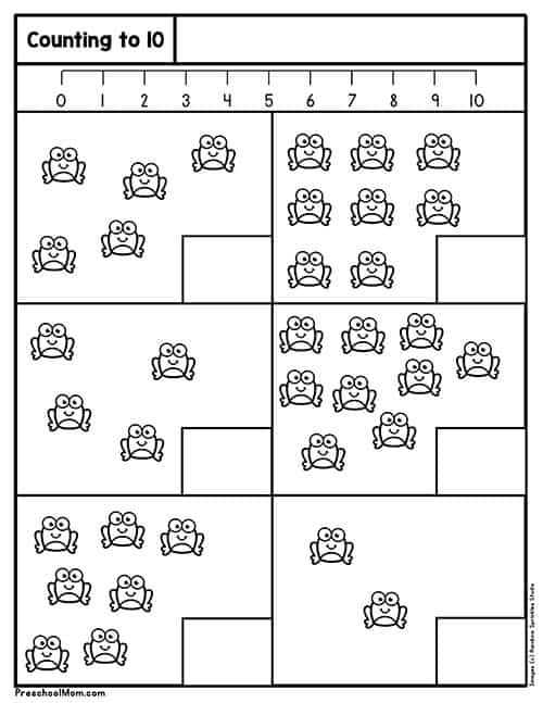 Free Preschool Math Printables Little Dots Education Worksheets Library