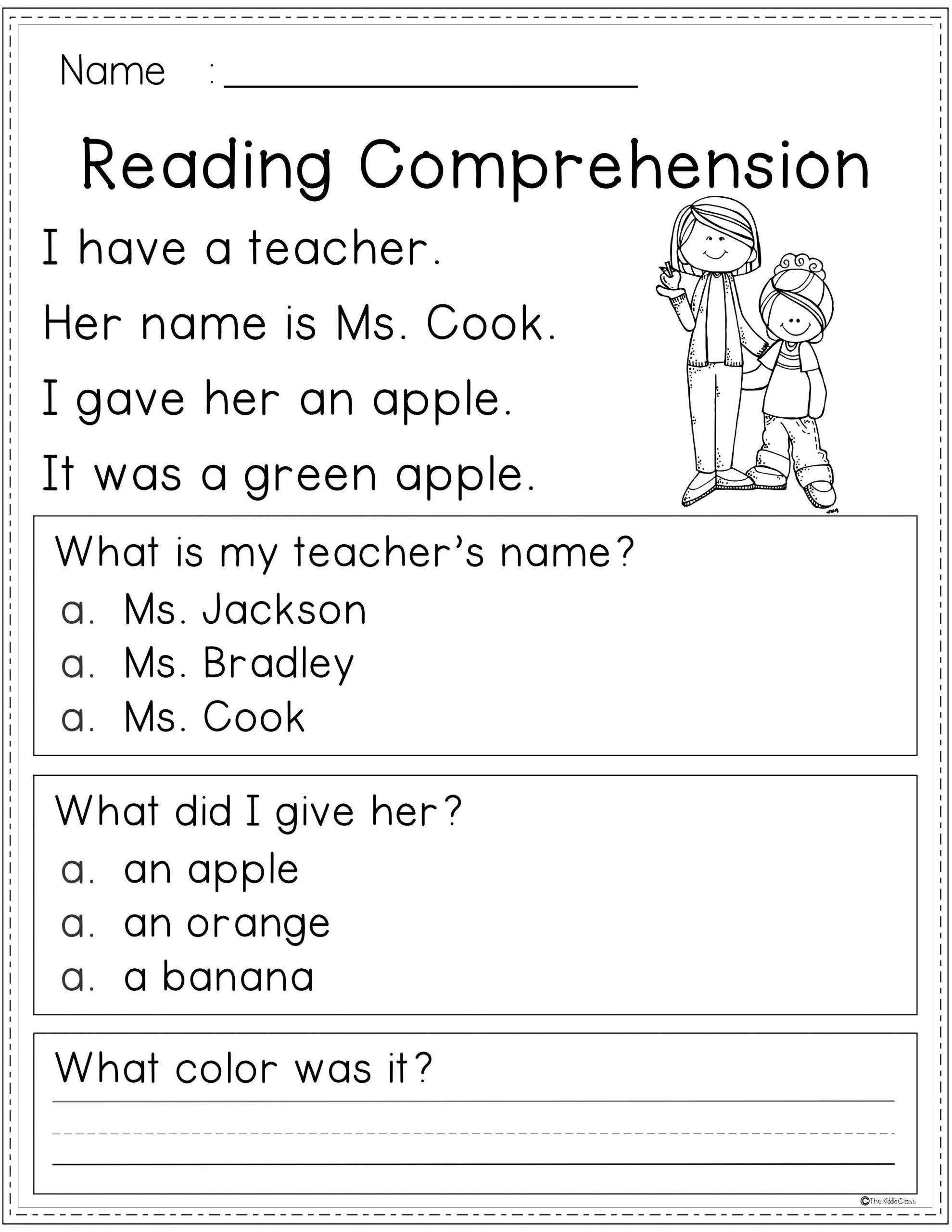 Free Printable 2nd Grade Reading Worksheets Printable Worksheets