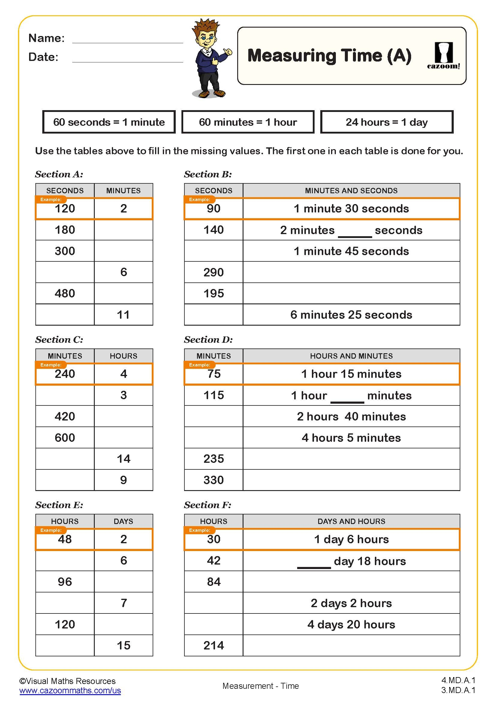 Free Printable 4th Grade Math Worksheets