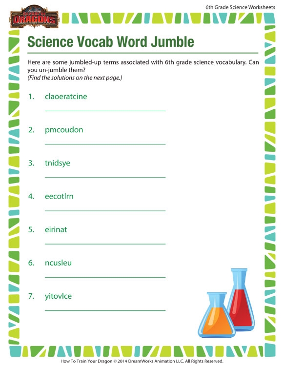 Free Printable 6th Grade Science Worksheets With Answer Key 