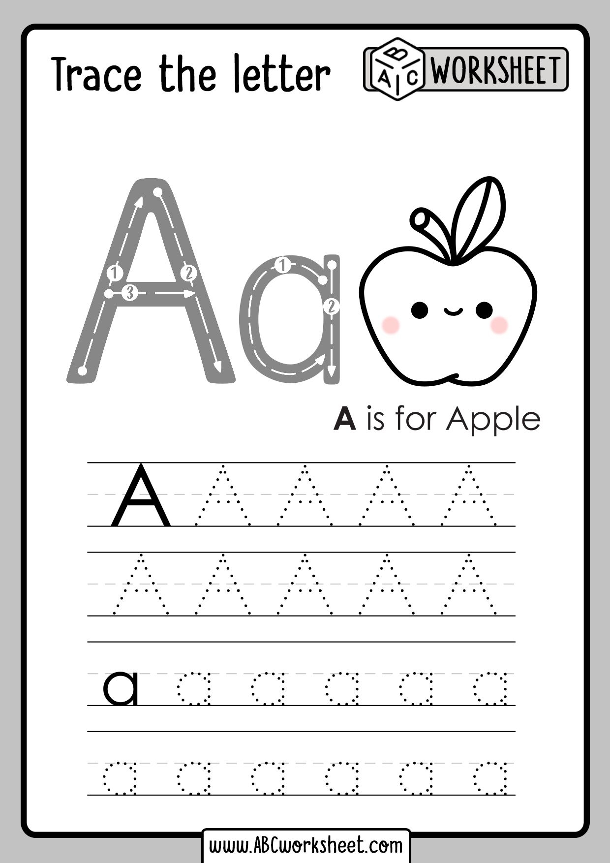 Free Printable Alphabet Tracing Worksheets