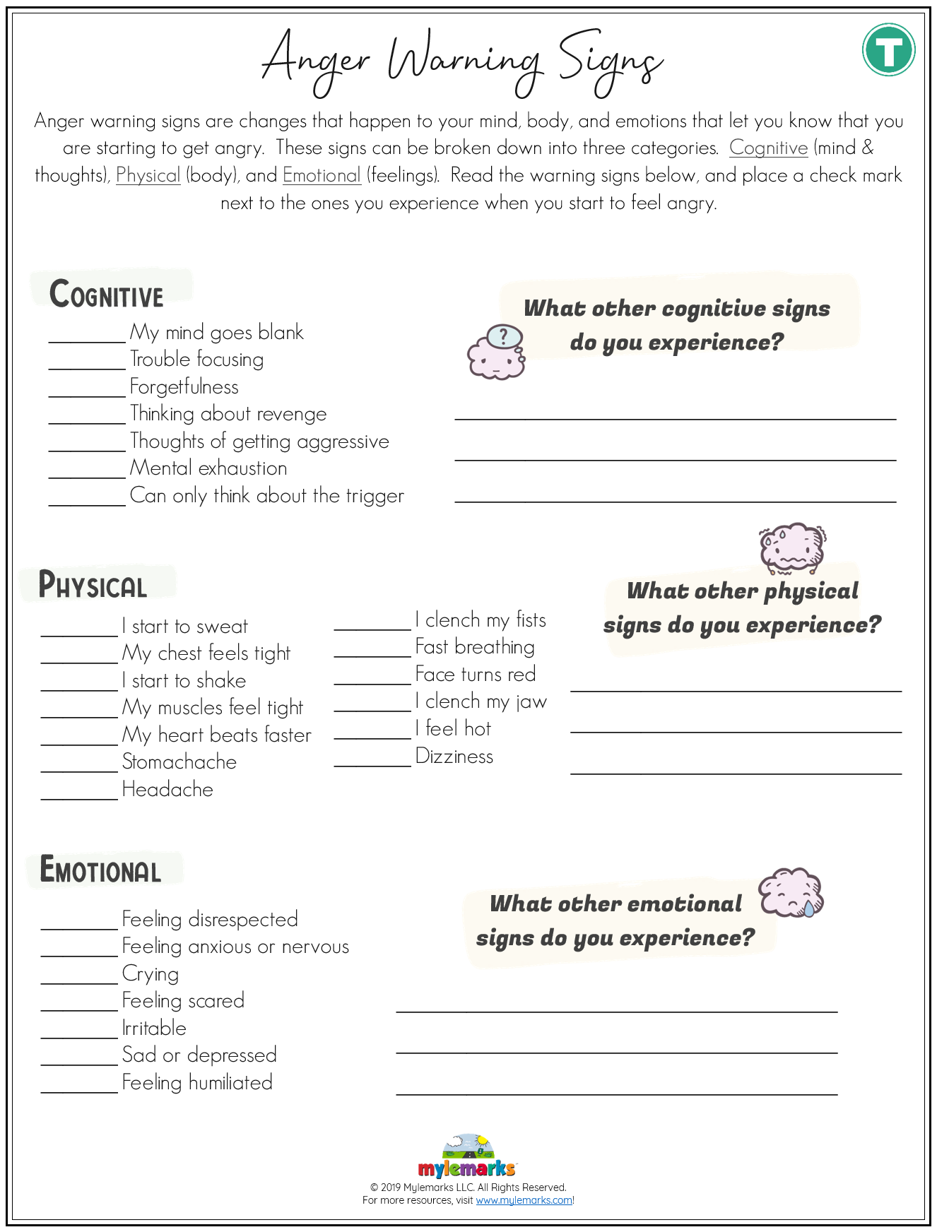 Free Printable Anger Management Worksheets For Youth Free Printables Hub