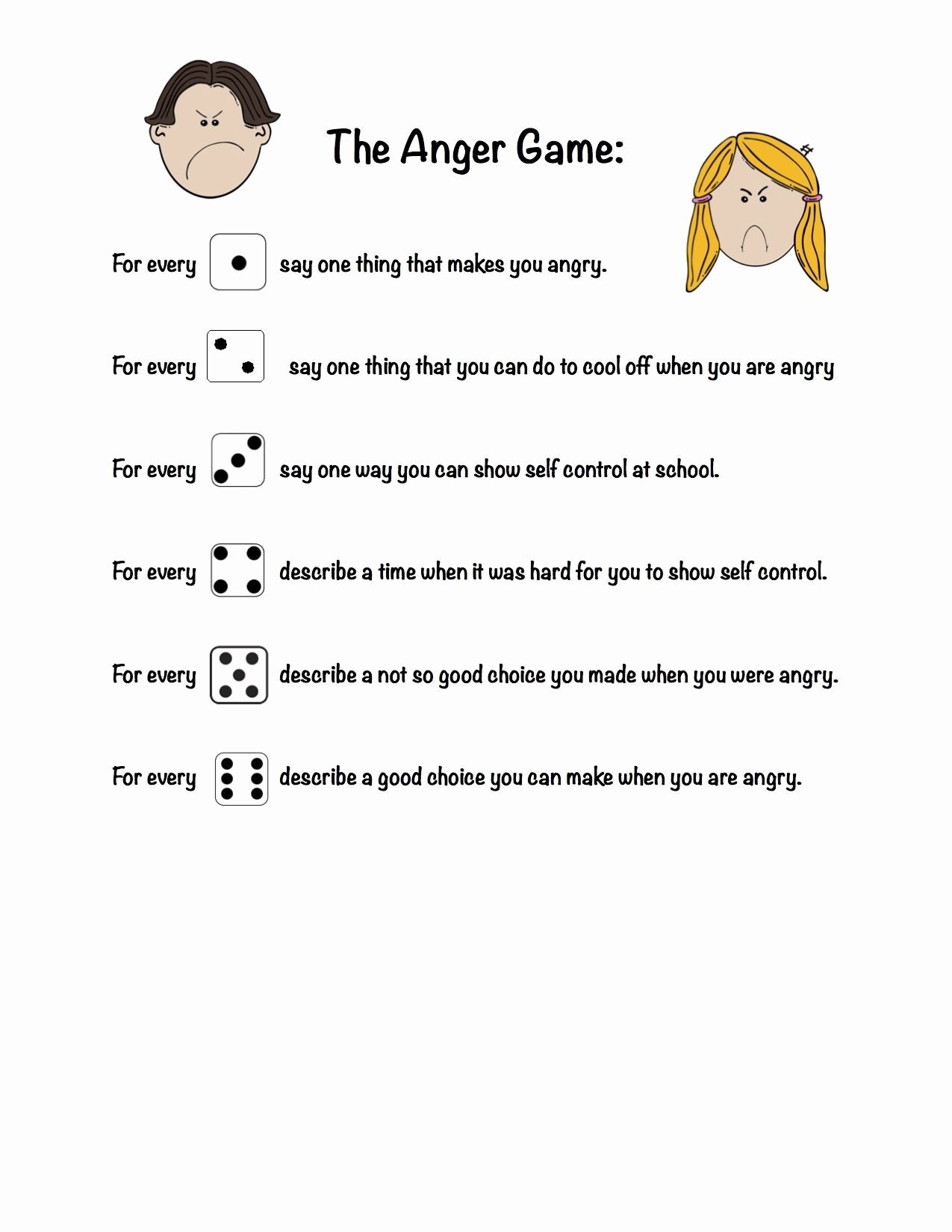 Free Printable Anger Management Worksheets For Youth Printable Worksheets
