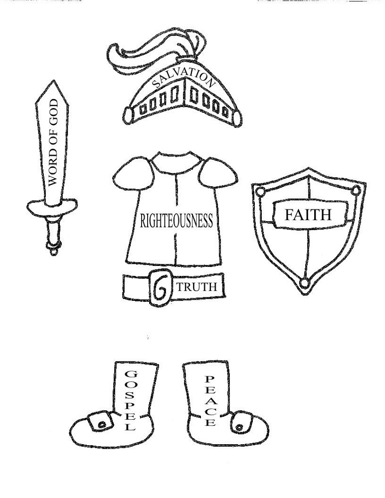 Free Printable Armor Of God Worksheets Ataglance Printable Calendar