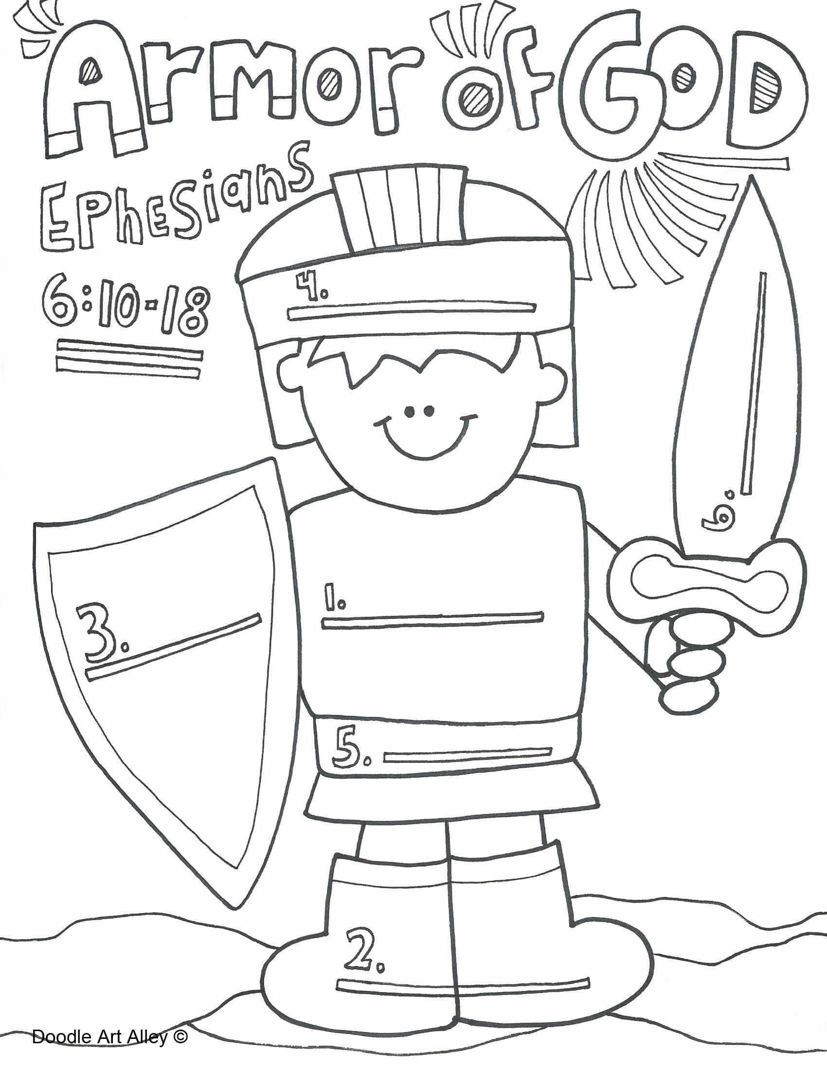 Free Printable Armor Of God Worksheets James Ranford