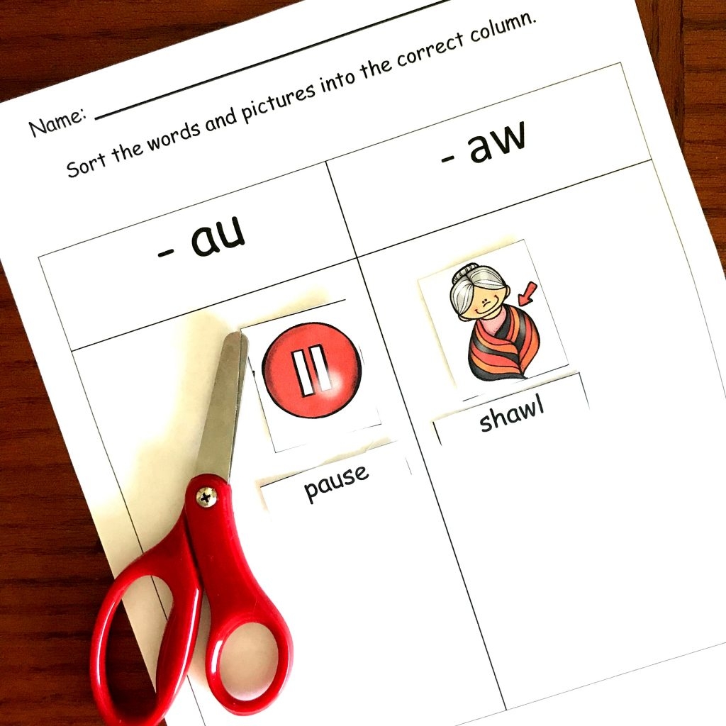 Free Printable Au Aw Worksheets Free Templates Printable