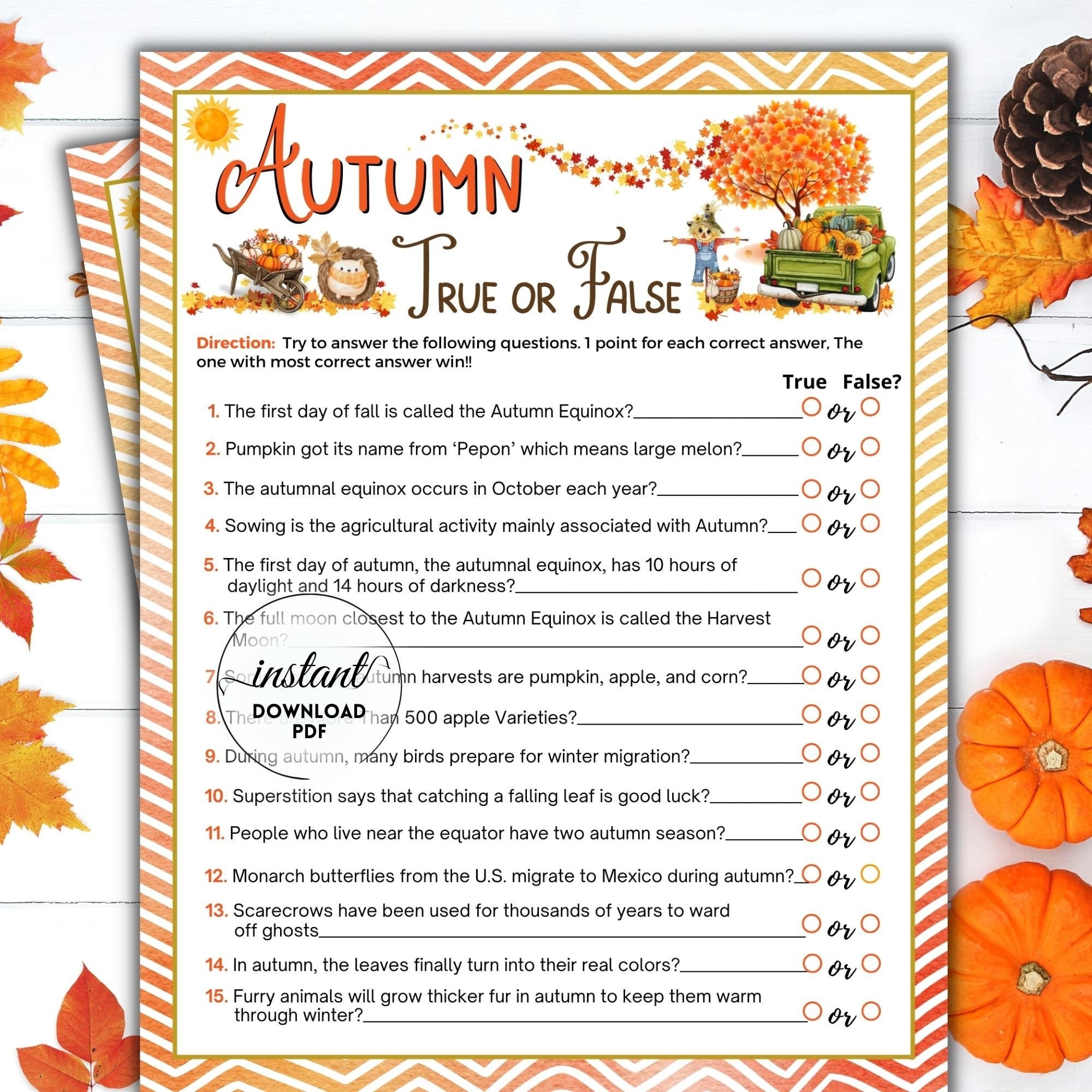 Free Printable Autumn Quiz Download Free Printable Autumn Quiz Png 