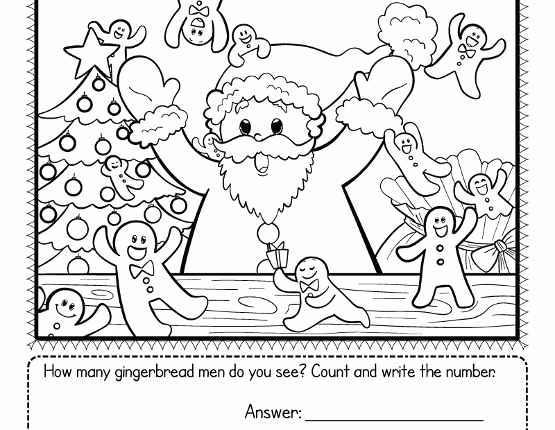 Free Printable Christmas Counting Worksheets Ronald Worksheets