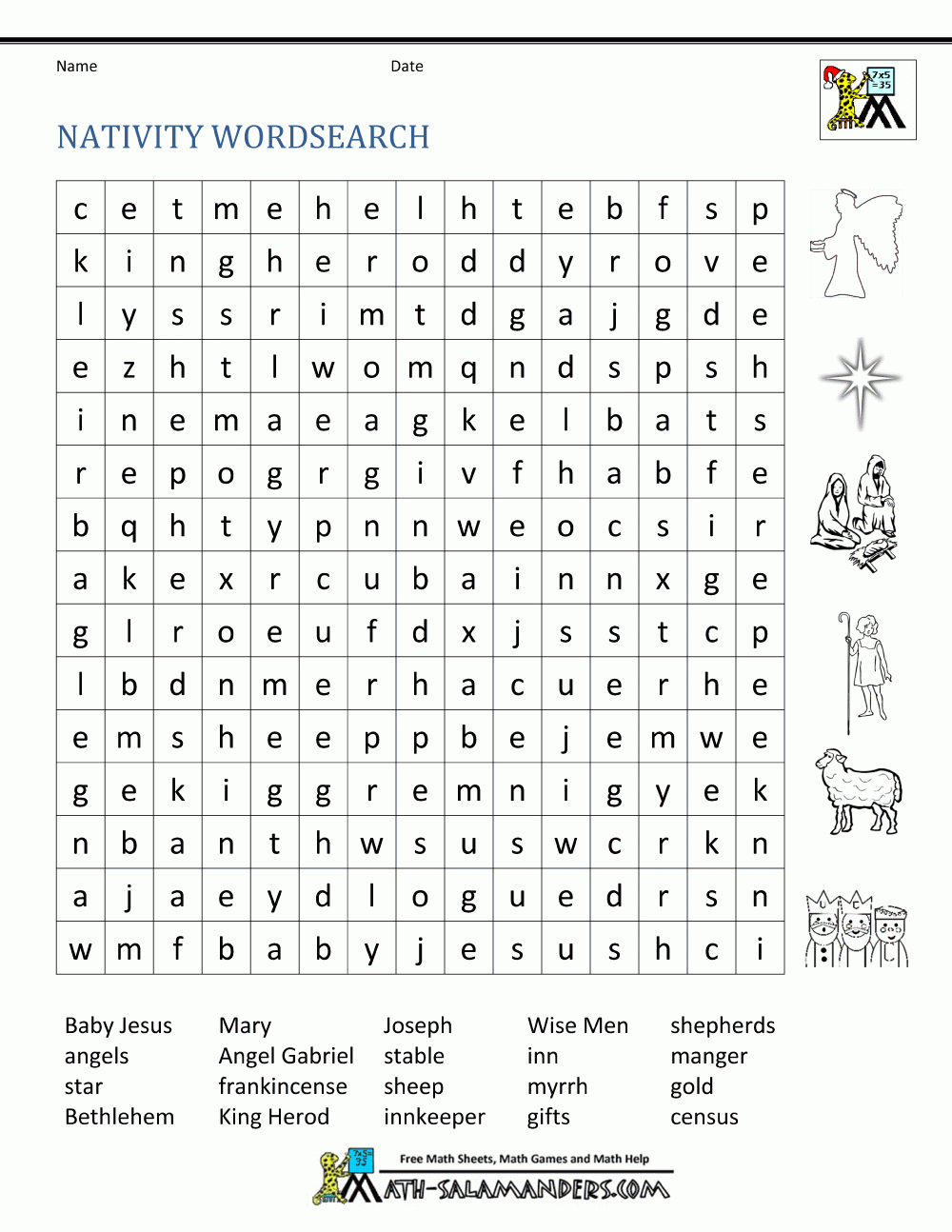 Free Printable Christmas Worksheets Activities Ann C Borman
