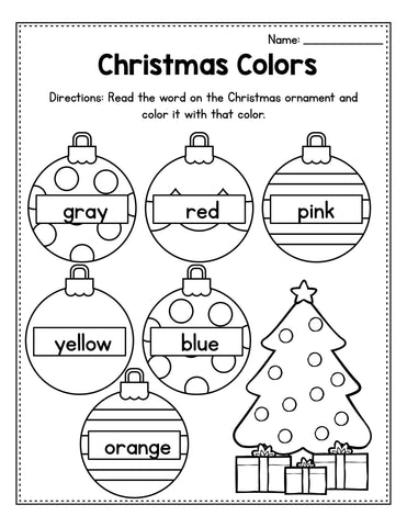  FREE Printable Christmas Worksheets For Preschool Worksheets Library