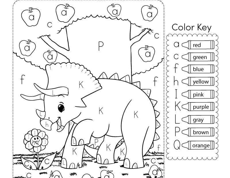 Free Printable Color By Letter Worksheet