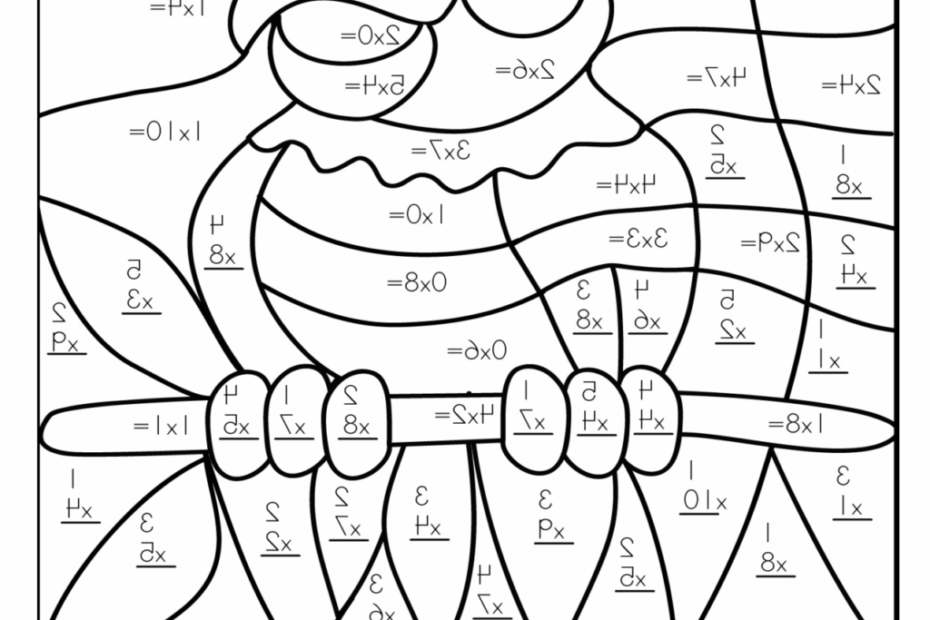 Free Printable Color By Number Multiplication Worksheets Free Printable