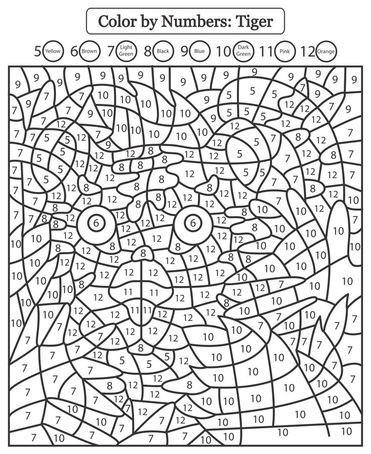 Free Printable Color By Number Worksheets