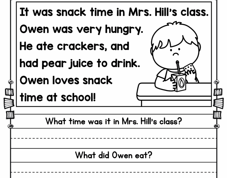 Free Printable Comprehension Worksheets Printable Worksheets