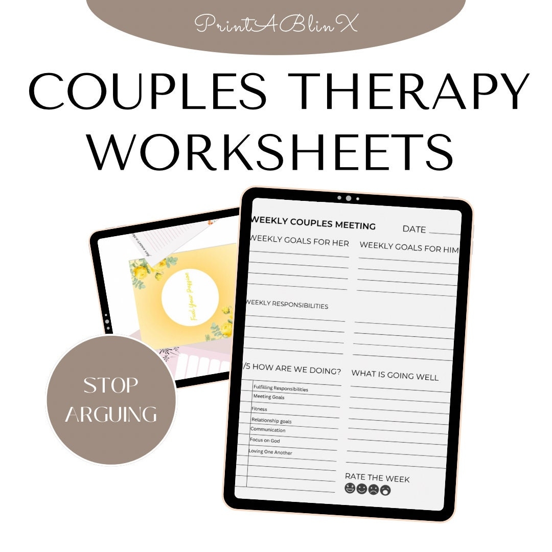 Free Printable Couples Therapy Worksheets Relationship Building Resources
