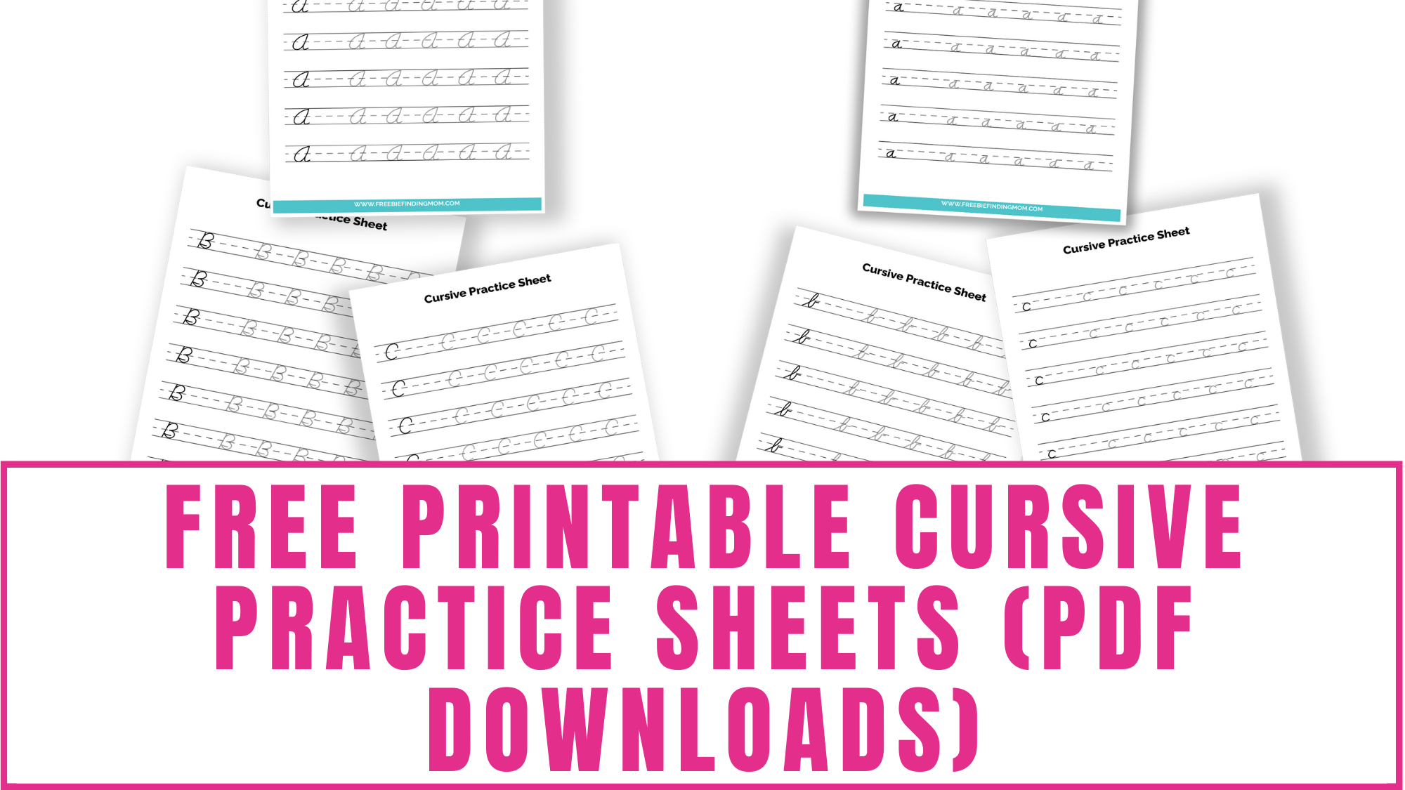 Free Printable Cursive Writing Practice Sheets PDF Downloads