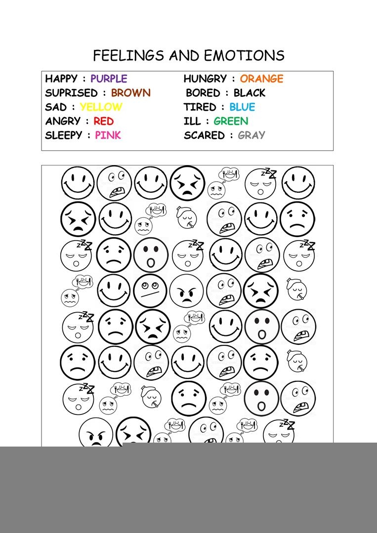 Free Printable Emotions Worksheets Use These Sheets In Your Home Or To 