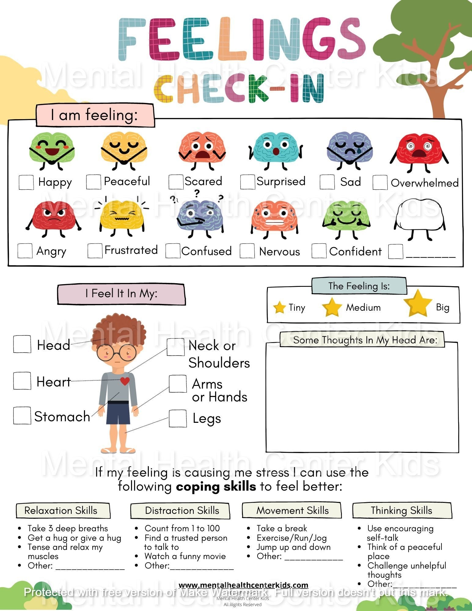 Free Printable Feelings Worksheets PDF Emotional Intelligence Activities