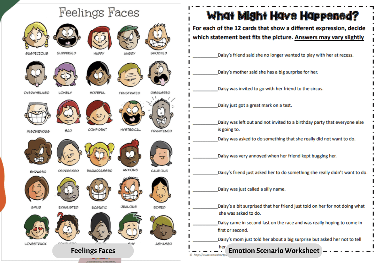 Free Printable Feelings Worksheets PDF Emotional Intelligence Activities