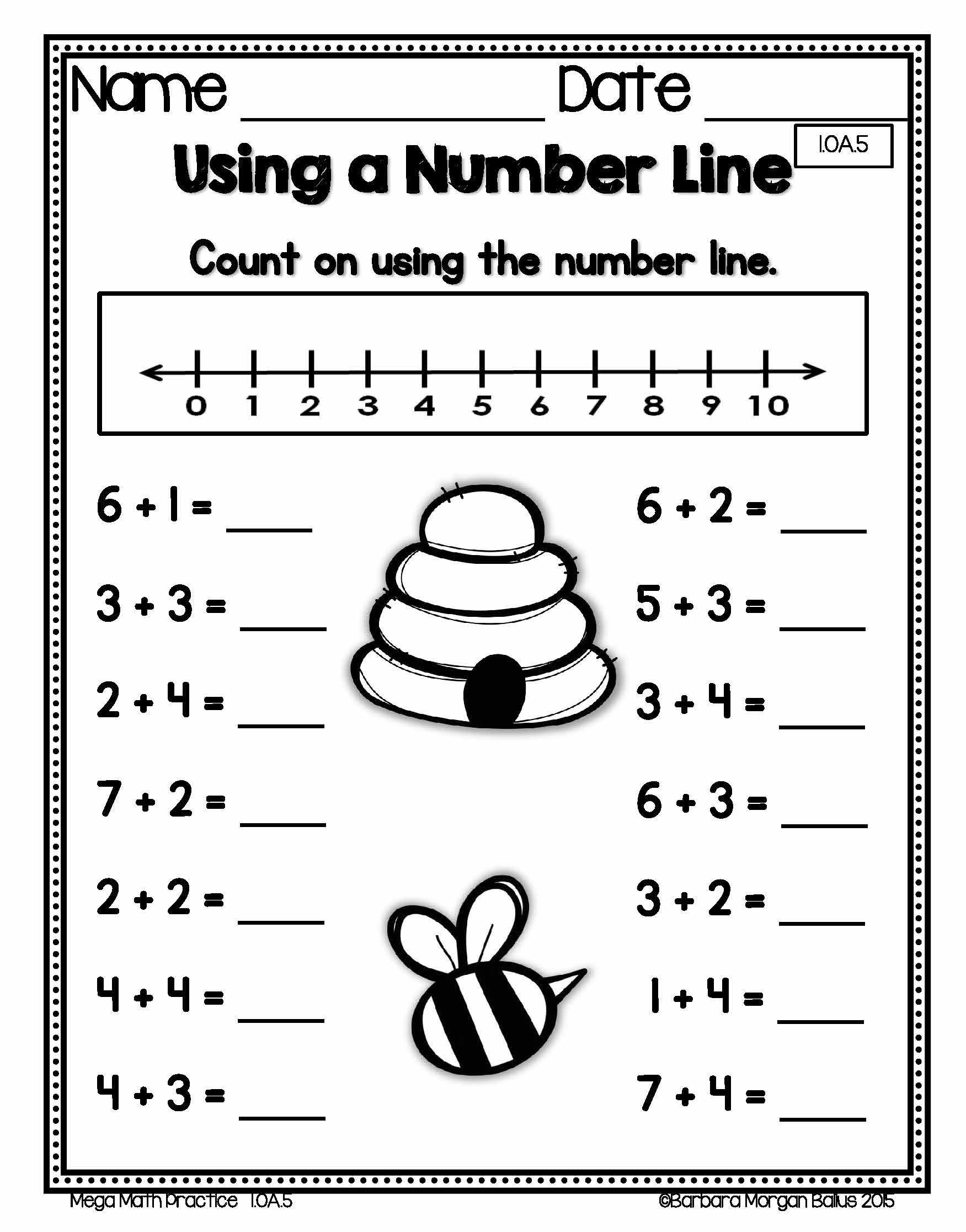 Free Printable First Grade Math Worksheets