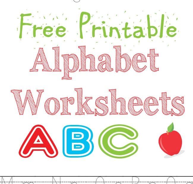 Free Printable Kindergarten Alphabet Worksheets Worksheets For