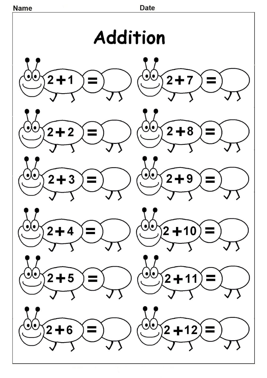 Free Printable Kindergarten Math Worksheets Printable Worksheets
