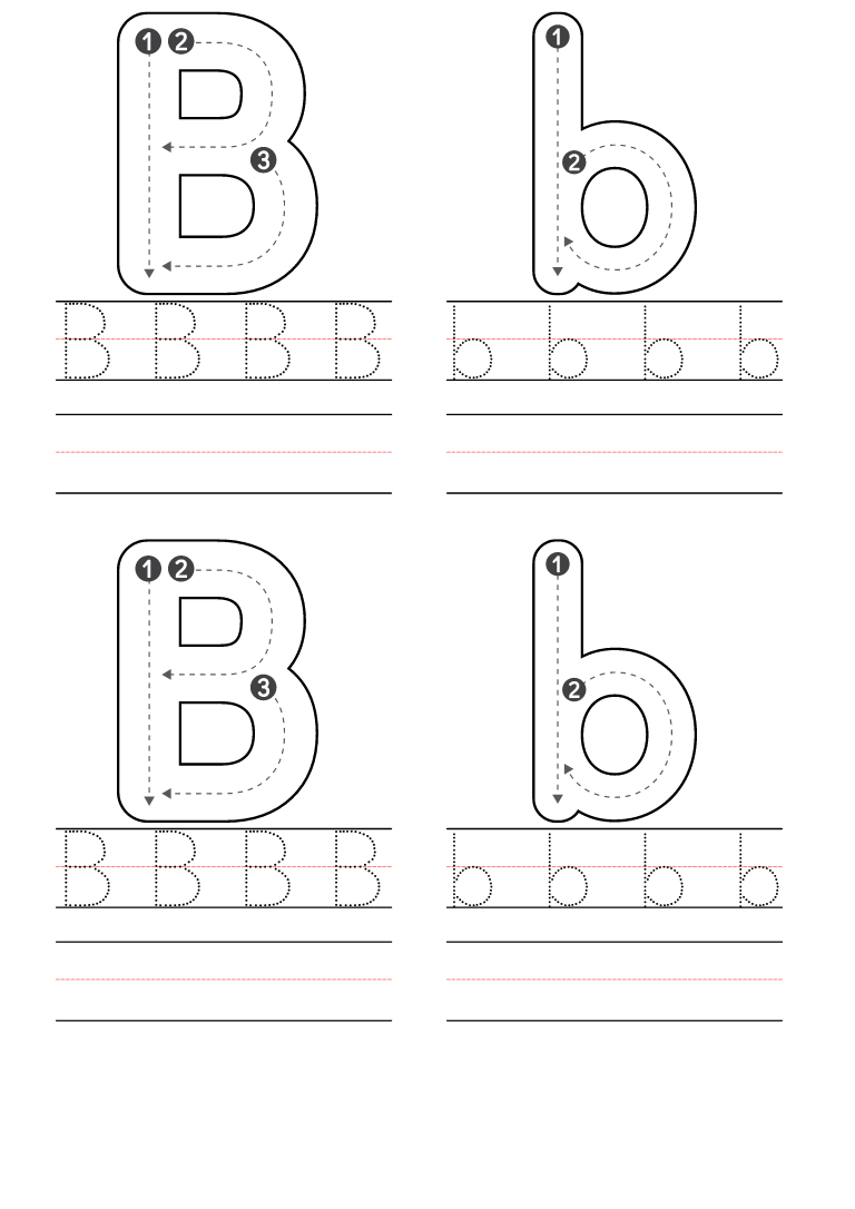 Free Printable Letter B Worksheet Download Free Printable Letter B 