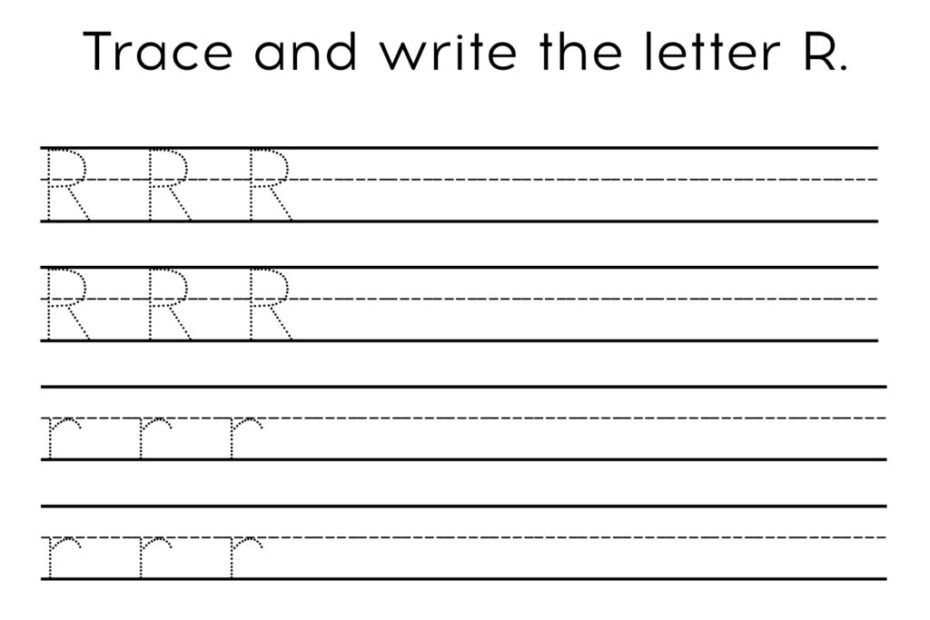 Free Printable Letter R Tracing Worksheets Infoupdate