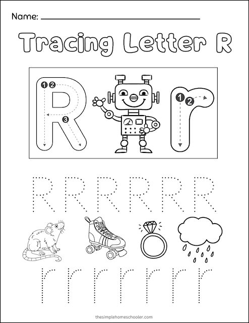 Free Printable Letter R Tracing Worksheets Infoupdate