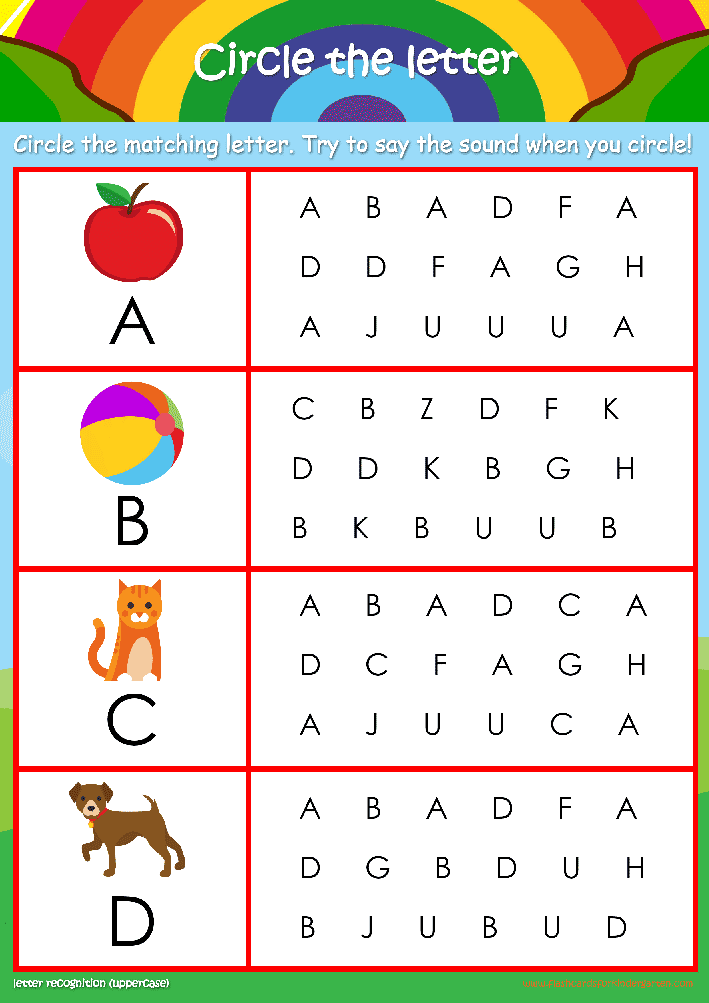 Free Printable Letter Recognition Worksheets Worksheets Amp Wiring 