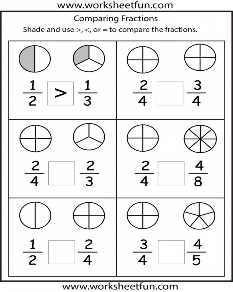 Free Printable Math Worksheets 2nd Grade Fractions Math Worksheets 