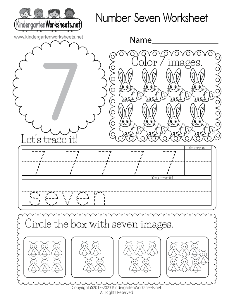 Free Printable Number 7 Worksheets For Preschool Free Printable Templates