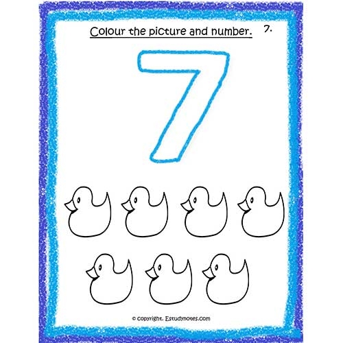 FREE Printable Number 7 Worksheets For Preschool Worksheets Library
