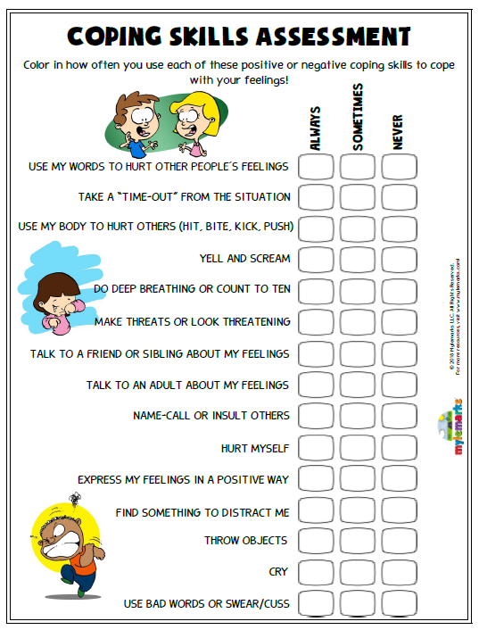 Free Printable Pdf Coping Skills Worksheets SkillsWorksheets