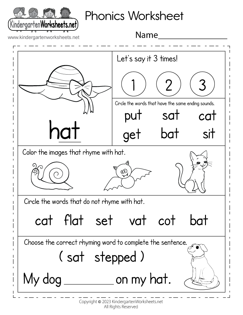 Free Printable Phonics Worksheets For Effective Learning