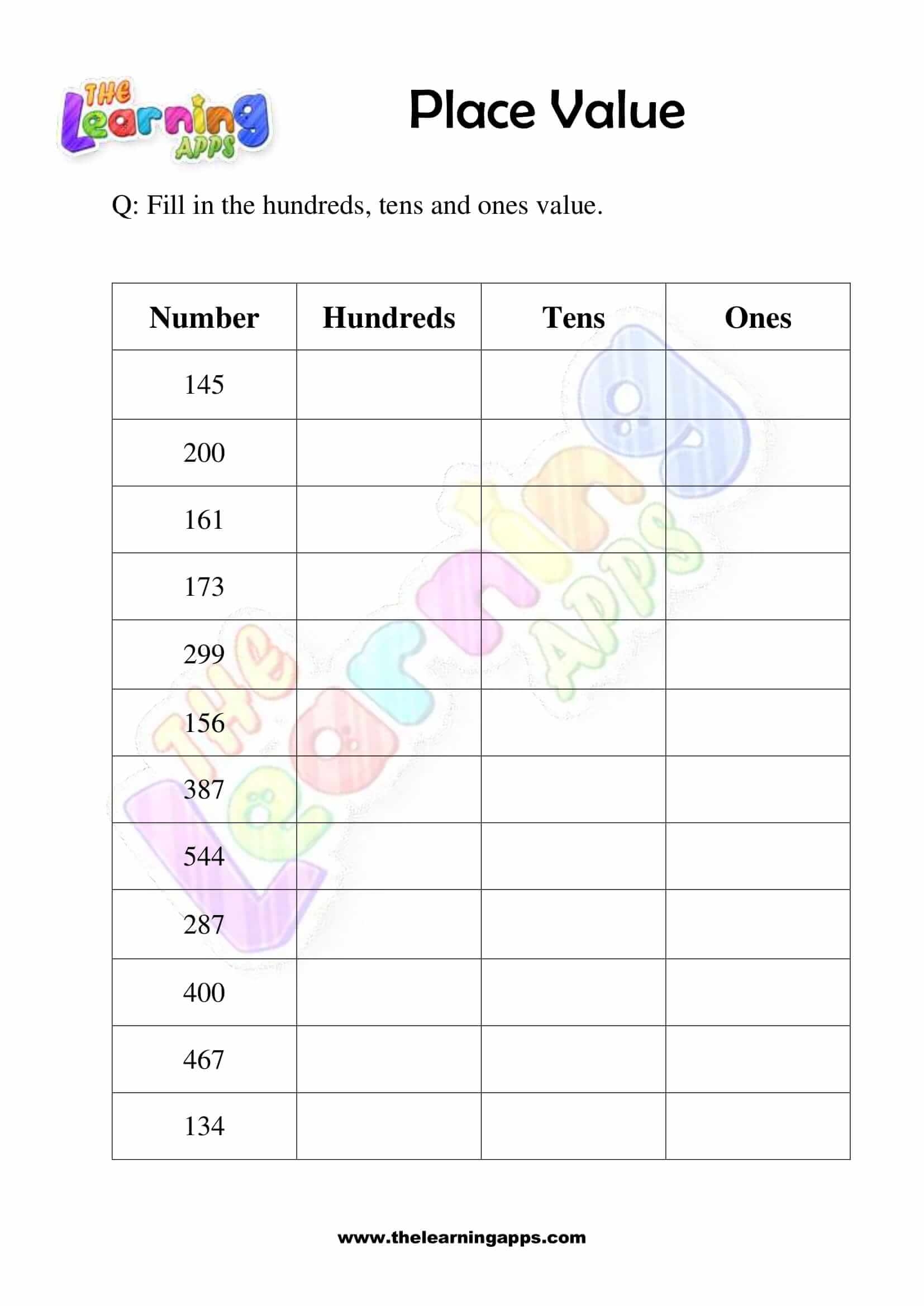 Free Printable Place Value Worksheets Grade 4 Printable Templates Free