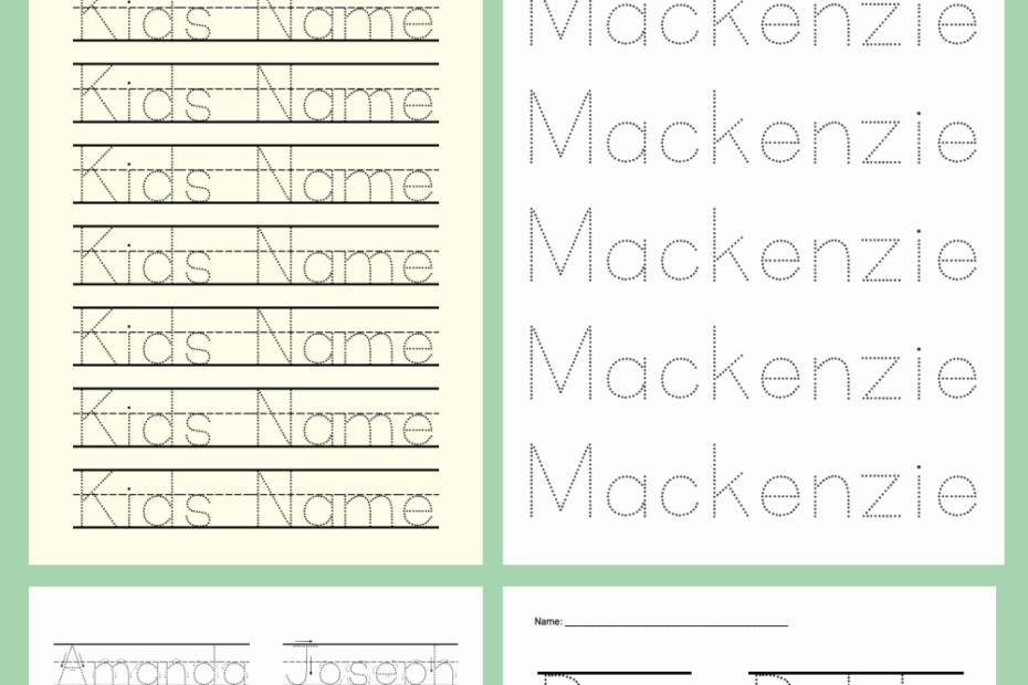 Free Printable Preschool Name Worksheets Tracing Worksheets