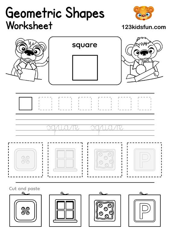 Free Printable Shapes Worksheets For Preschool Kindergarten Kids