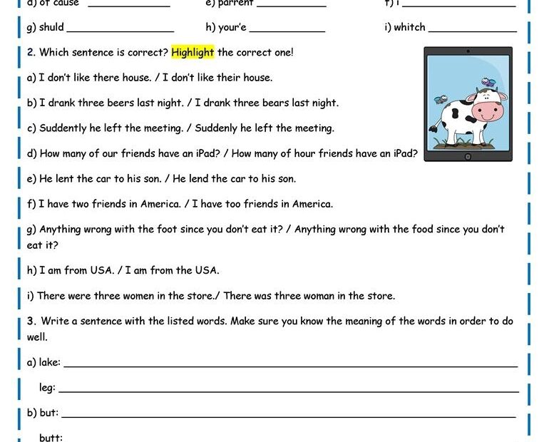 Free Printable Spelling Worksheets Printable Worksheets