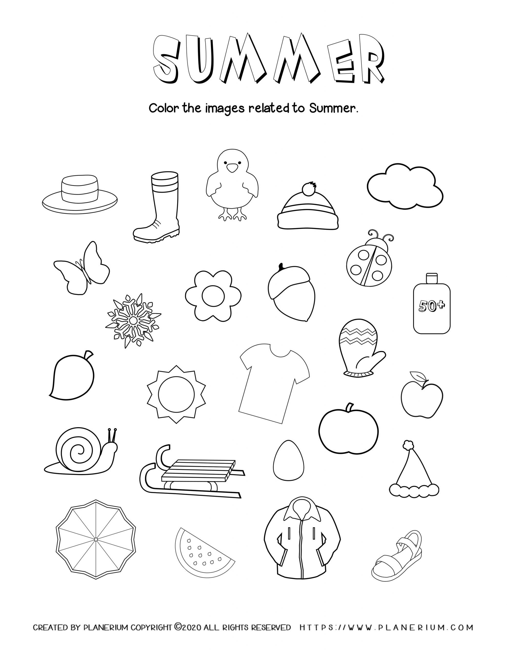 Free Printable Summer Worksheets