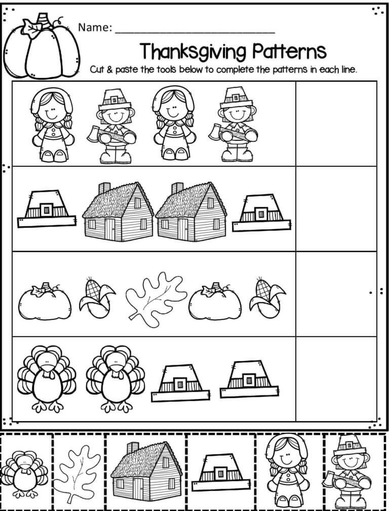 Free Printable Thanksgiving Worksheets For Preschoolers Artofit