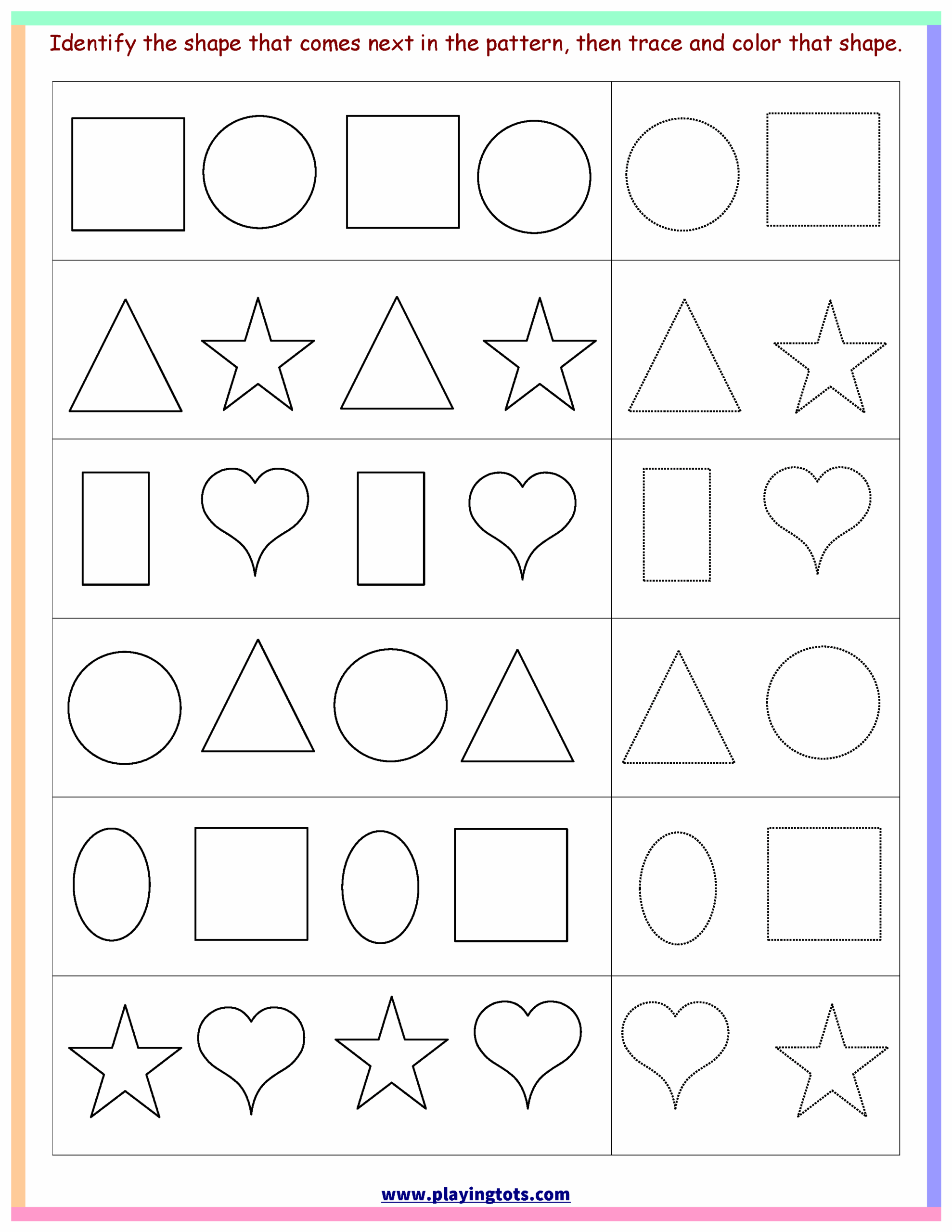 Free Printable Toddler Learning Worksheets Free Printable