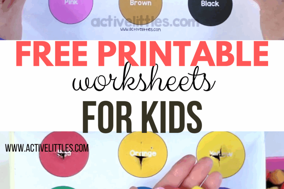 Free Printable Toddler Learning Worksheets Preschool Worksheets