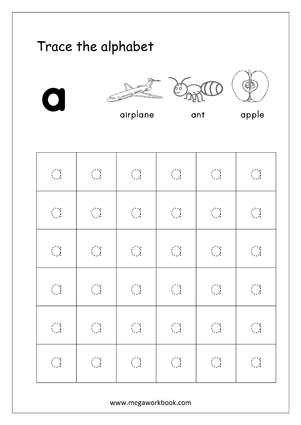 Free Printable Tracing Letters Letter Tracing Lowercase Abc Tracing 