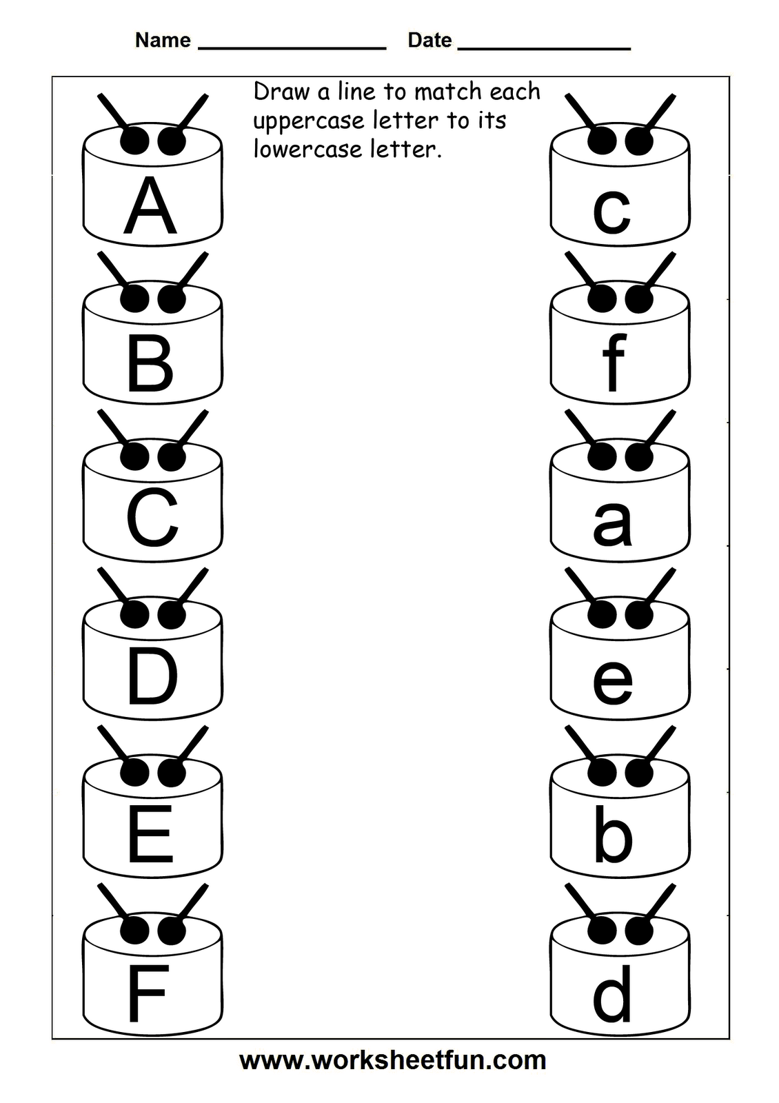 Free Printable Uppercase And Lowercase Letters Worksheets Pdf 