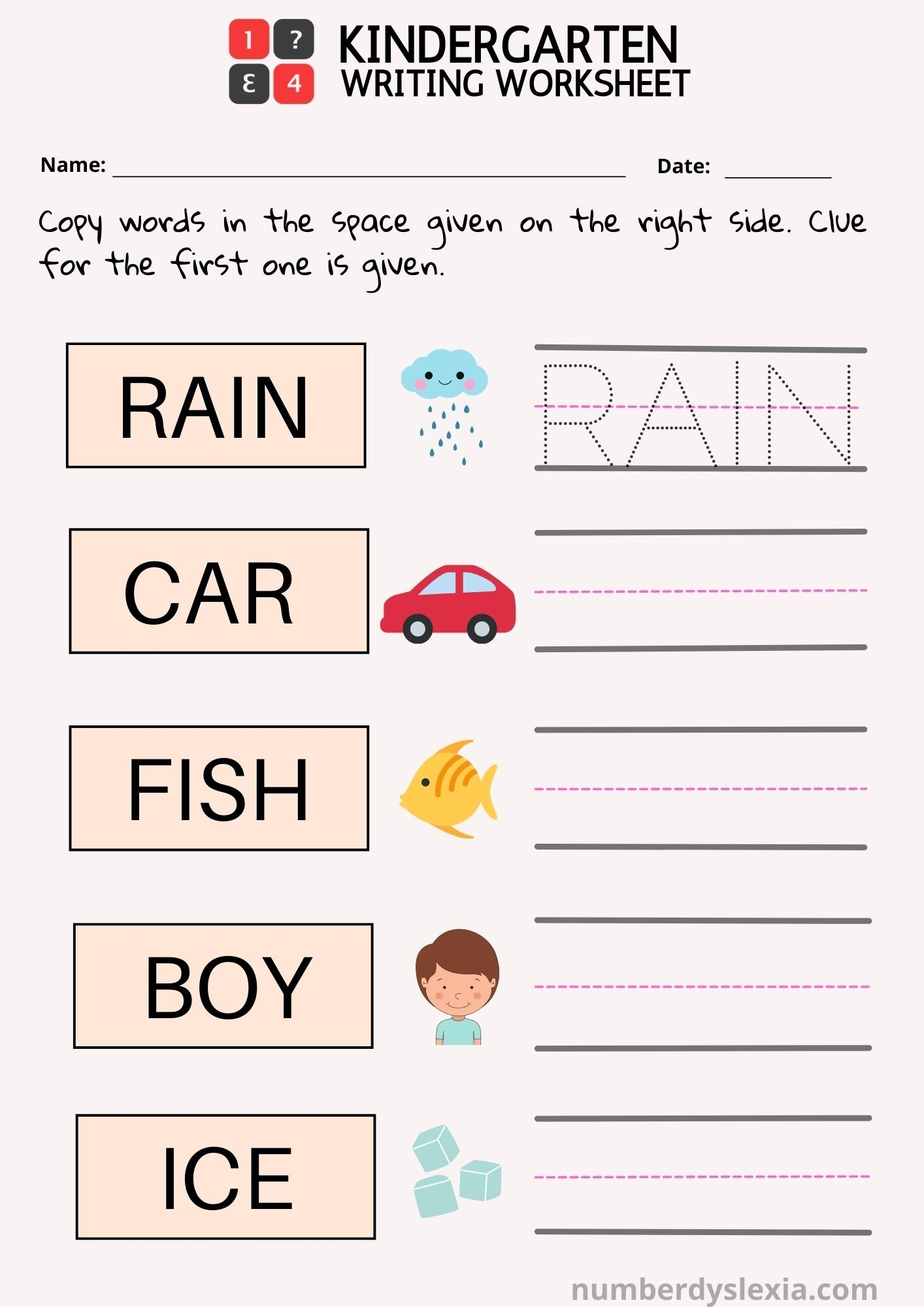 Free Printable Word Writing Worksheets Printable Worksheets