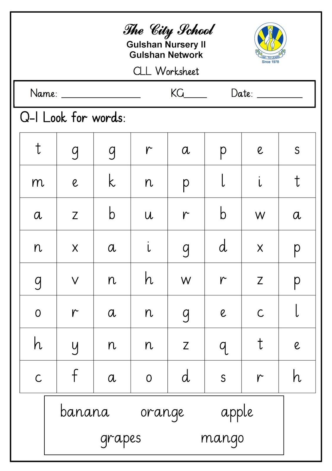 Free Printable Worksheets For Junior Kg Fractions Denominators 