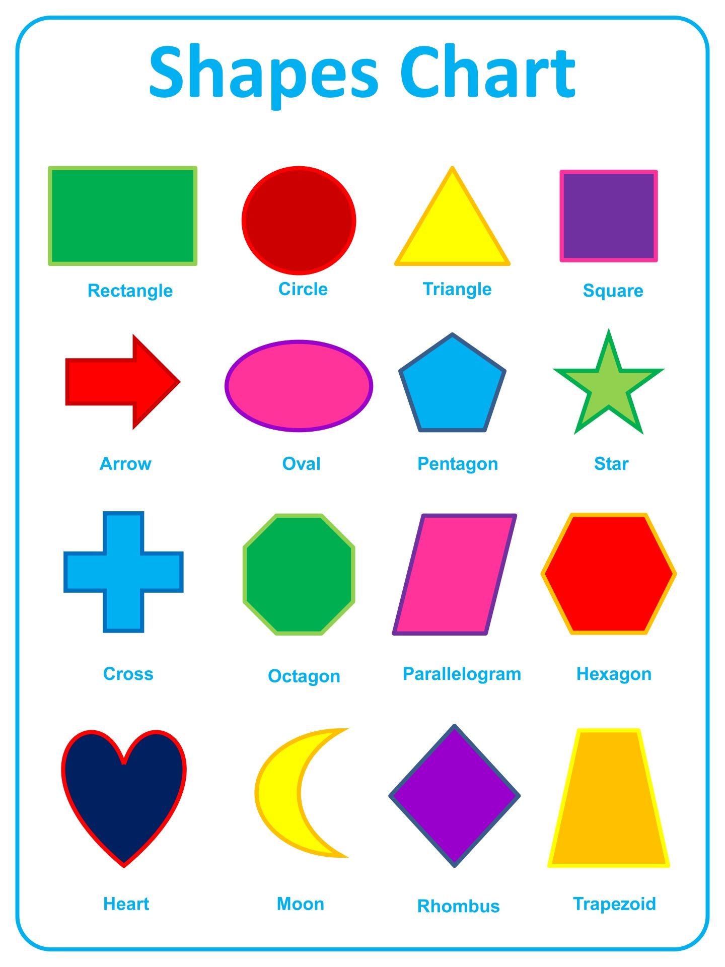 Free Printable Worksheets Shapes