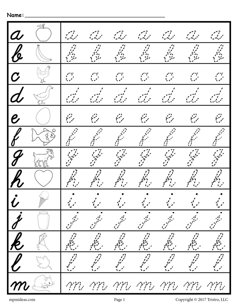 Free Royal Fancy Cursive Letters Practice Sheets Freebie Finding Mom 
