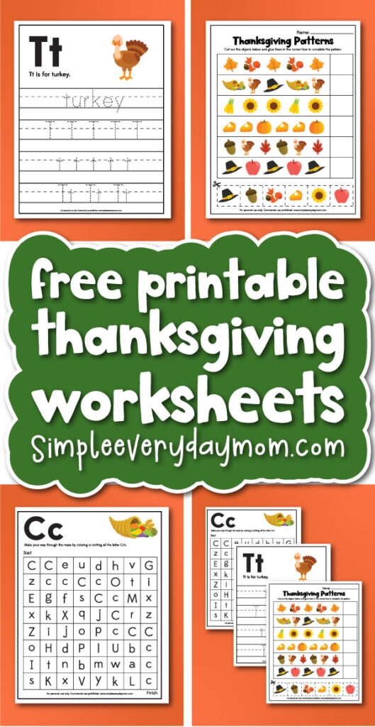 Free Thanksgiving Printable Activity Worksheet Download Free 